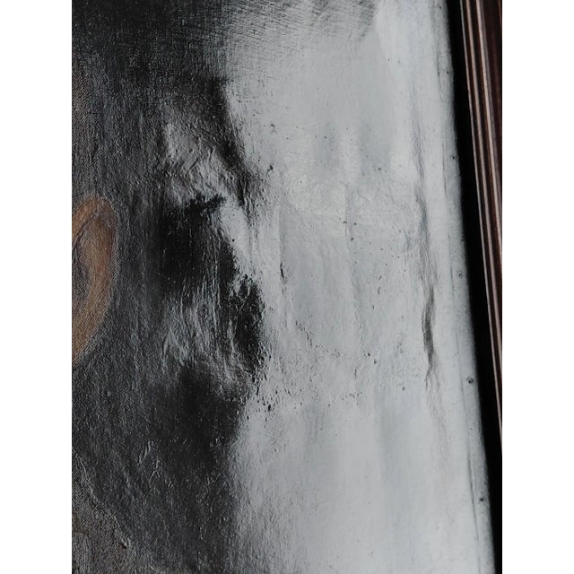 Framed Signed Gentleman's Portrait Oil on Canvas by M. Bunoust For Sale - Image 10 of 13