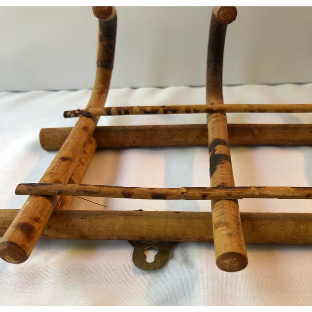 Vintage Tortoise Shell Bamboo Hat Rack Chairish