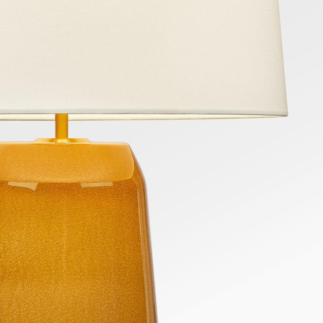 Contemporary Hable by Visual Comfort Studio Nell Table Lamp in Cracked Honey Gold For Sale - Image 3 of 5