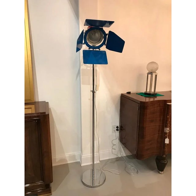 Mid-Century Modern Mid Century Chrome Studio Floor Lamp For Sale - Image 3 of 13