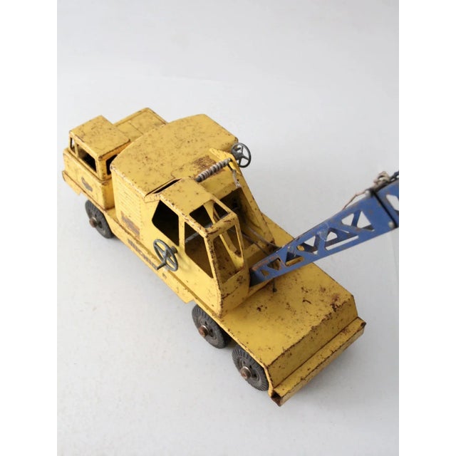 Vintage Ny Lint Toy Crane For Sale - Image 11 of 13