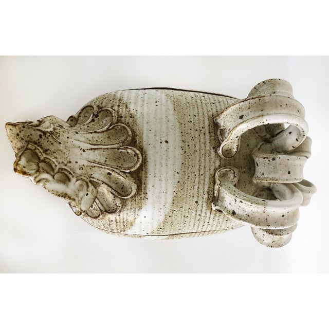 Late 20th Century Vintage Covered Ceramic Chicken Tureen Vessel, Signed For Sale - Image 5 of 11