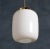 Mid-Century Modern Mid-Century Danish White Glass and Brass Pendant Lamp, 1960s For Sale - Image 3 of 9