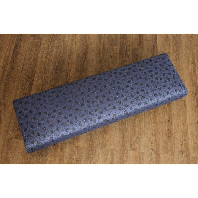 Mid-Century Modern Mid Century Modern Upholstered Walnut Bench For Sale - Image 3 of 12