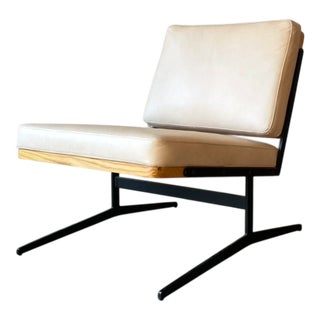 Faux Leather Easy Chair, 1990s For Sale