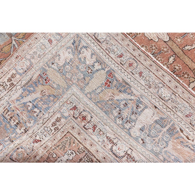 Textile 1920s Persian Meshad Rug For Sale - Image 7 of 9