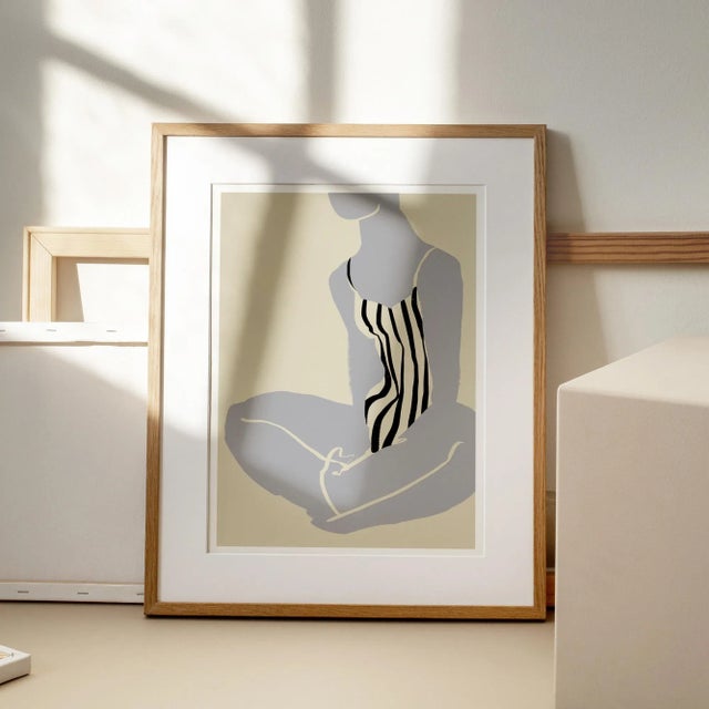 Contemporary Female Silhouette Giclee Print For Sale - Image 6 of 6