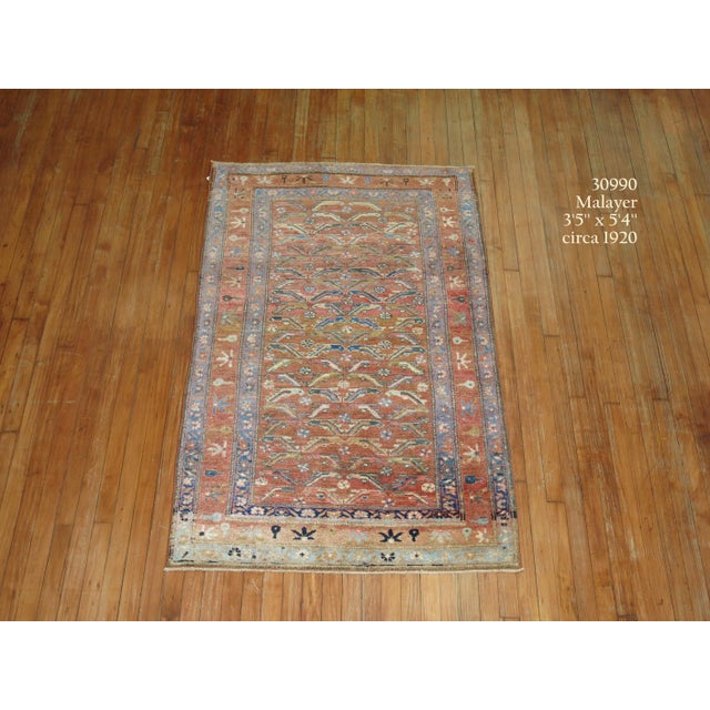 Vintage decorative Persian rug from Hamadan village located in northwest Persian. 3'6'' x 5'4''