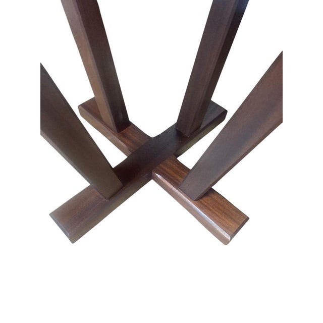 Circular Mahogany Dining or Restaurant Table, 2000 For Sale - Image 10 of 12