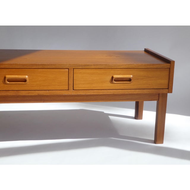 Mid-Century Modern Mid-Century Teak Danish Low Board, 1960s For Sale - Image 3 of 13