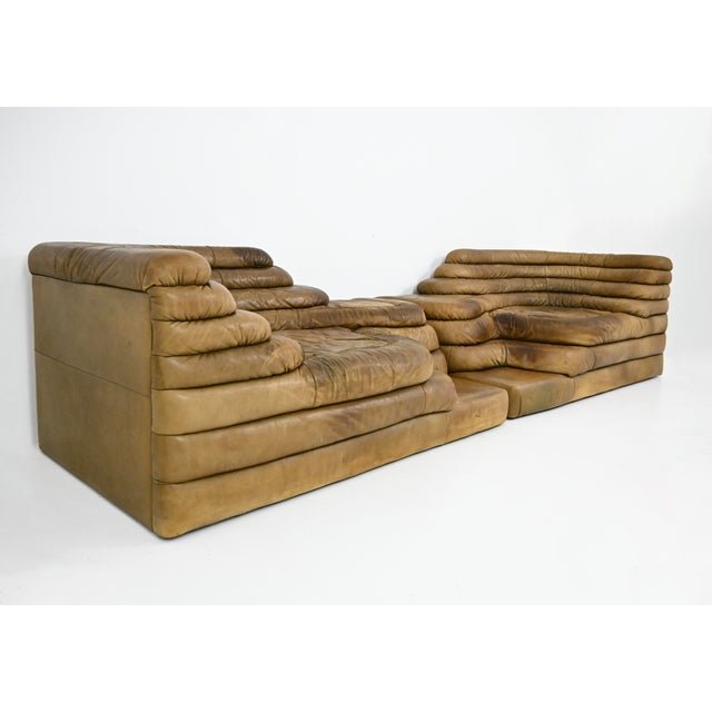Mid-Century Modern DS-1025 Terrazza Sofa by Ubald Klug for de Sede, 1970s, Set of 2 For Sale - Image 3 of 13