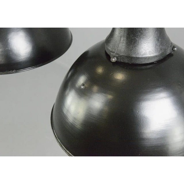 Metal Industrial Factory Ceiling Lights from Rech, 1920s For Sale - Image 7 of 13