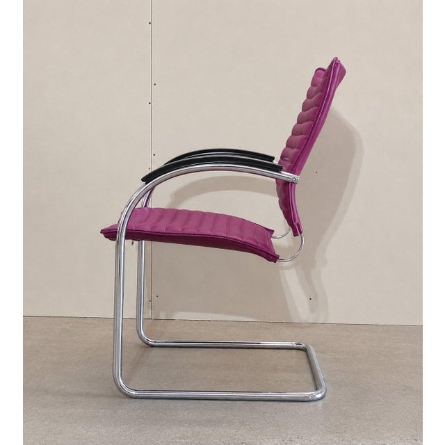 Thonet Tubular Cantilever Model S74 FV Chairs by Josef Gorcica for Thonet, 1980s, Set of 6 For Sale - Image 4 of 10
