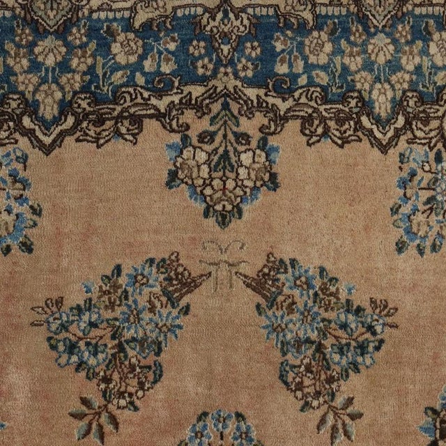 Kerman Rug in Cotton Wool Thin Knot, Middle East For Sale - Image 4 of 8