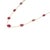 14k Gold 6.95ct Natural Mozambique Ruby Bezel Station Modern Necklace For Sale - Image 4 of 17