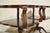 Brown 1950s Georgian Revival Leather Mahogany Occasional Tripod Tables by Venice Furniture Novelty Manufacturing Co.Chicago For Sale - Image 8 of 13