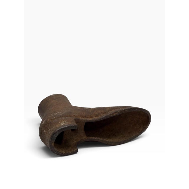 Antique 19th Century Cast Iron Victorian High Button Boot Mannequin Base For Sale - Image 4 of 5
