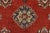 Kazak Rug 5’7” X 7’9” Red Wool Tribal Hand-Knotted Carpet For Sale - Image 9 of 14