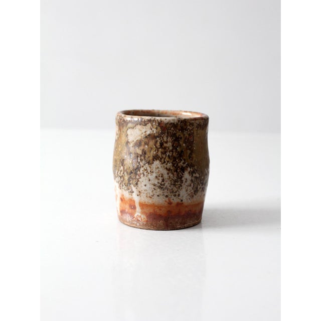 Contemporary Vintage Studio Pottery Cup For Sale - Image 3 of 13