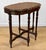 Victorian Vintage Traditional Victorian Mahogany Inlaid Scalloped Side Table For Sale - Image 3 of 15