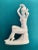 Ceramic Small White Blanc De Chine Nude Woman Combing Hair Figure From Europe For Sale - Image 7 of 7