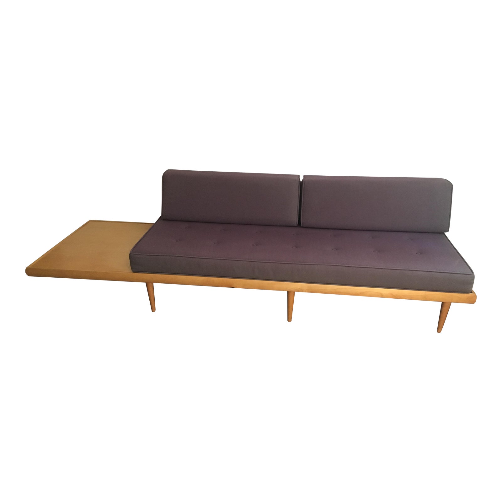 MidCentury Modern Sofa With BuiltIn Side Table Chairish
