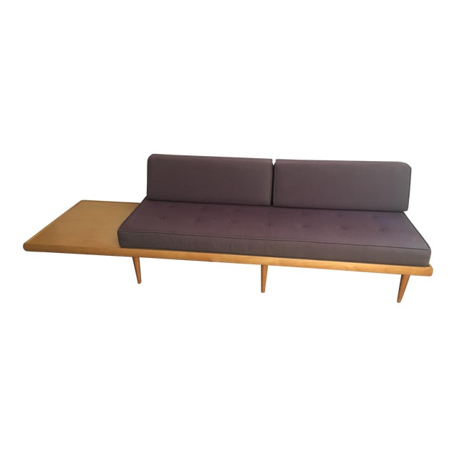 MidCentury Modern Sofa With BuiltIn Side Table Chairish