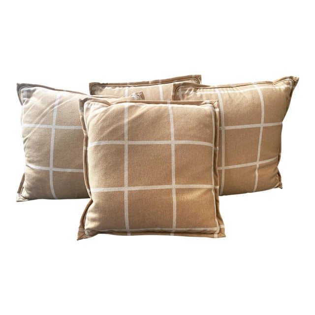 Custom Luxurious Set of 4 Wool Traditional Pillows For Sale