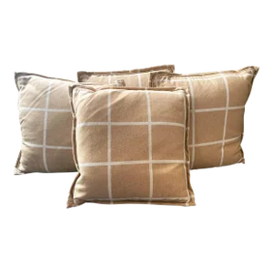 Custom Luxurious Set of 4 Wool Traditional Pillows