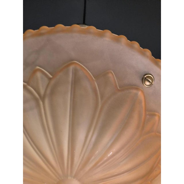 1920s Swedish Grace Model 10073 Pendant in Havanna Glass attributed to Böhlmarks, 1920s-1930s For Sale - Image 5 of 7