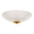 1960s Frosted Murano Glass Bowl Flush Mount For Sale