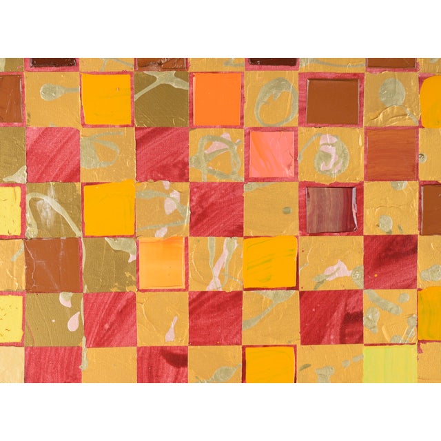 Bold abstract geometric composition by Marc Foster Grant (American, b. 1947). Unsigned. but was acquired with a collection...