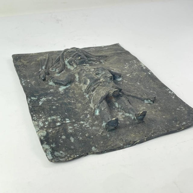 Early 20th Century Benin Bronze Adorned Cast Plaque For Sale In Denver - Image 6 of 6