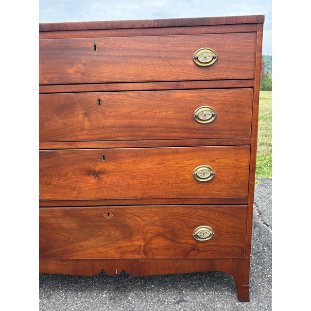 MidEarly 19th C. American Mid-Atlantic Four Drawer Chest in the Federal Federal Style For Sale - Image 14 of 14