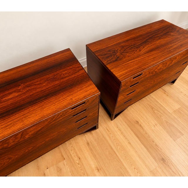 Pair of 1960s Svend Langkilde Danish Rosewood Chests for Langkilde Møbler Exceptional matched pair of 1960s Danish Modern...