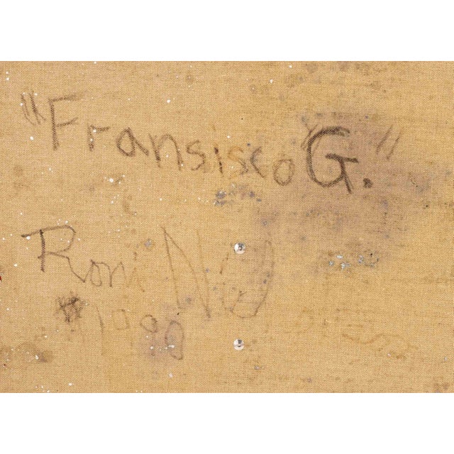 Pink Roni Nicholson "Francisco G." Mixed Media, 1990 For Sale - Image 8 of 8