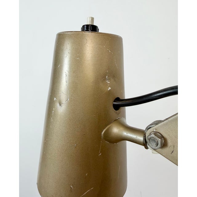 Vintage Brown Adjustable Architect Table Lamp, 1960s For Sale - Image 9 of 18