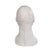 Mid-Century Modern Large White Ceramic Bust Sculpture of a Bald Man For Sale - Image 3 of 5