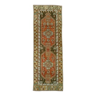 Turkish Vintage Runner Rug 3'3" x 9'5" #17979 For Sale