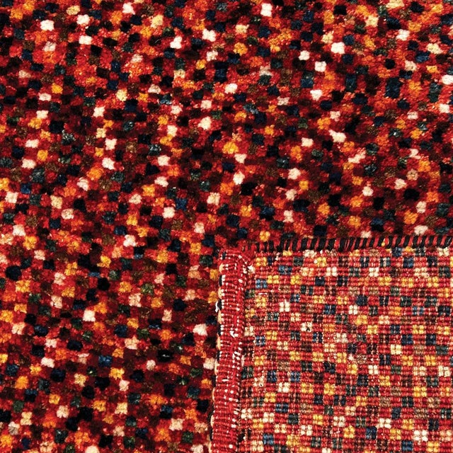 Art Deco Style Rug in Handwoven Wool, 1950s For Sale - Image 4 of 5