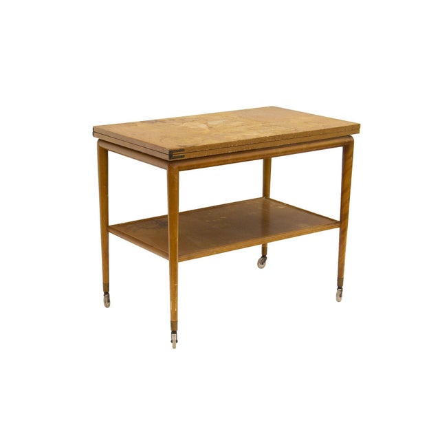 Flip Top Serving Cart by t.h. Robsjohn-Gibbings for Widdicomb For Sale - Image 4 of 11