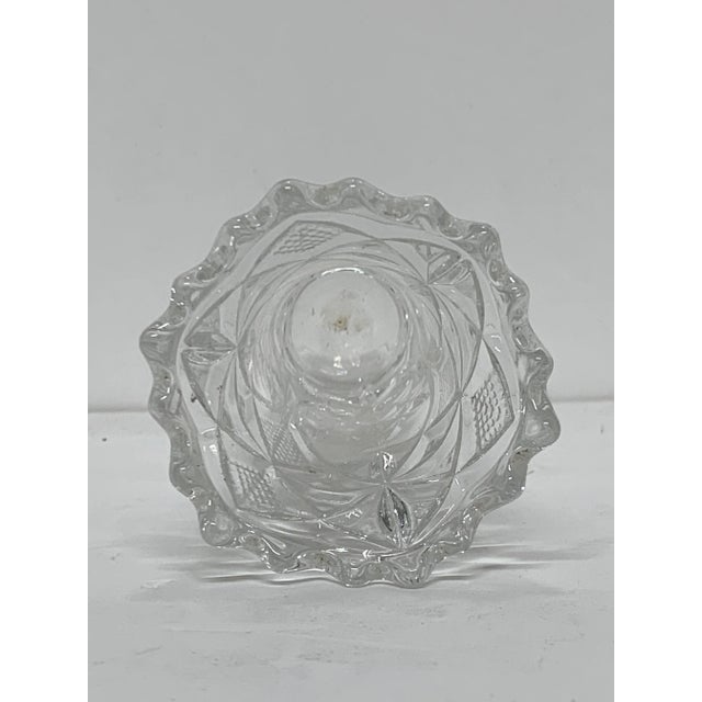 Vintage Hand Cut Crystal Petite Vase For Sale In New York - Image 6 of 7