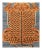 Orange Handknotted Regal Geometric Tiger Rug, Pale Blue, 8'x10' For Sale - Image 8 of 8