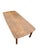 Wood Vintage Faux Bamboo Fruitwood Cocktail Table With Geometric Veneer Top For Sale - Image 7 of 9