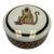 Vintage 1994 Lynn Chase "Amazonian Jaguar" Porcelain Trinket Box – 24k Gold Trim For Sale
