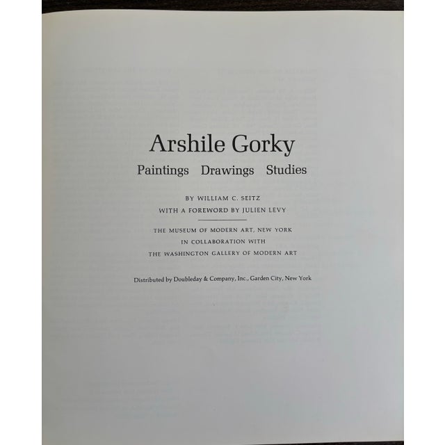 Printmaking Materials Arshile Gorky Paintings Drawings Studies by William C. Seitz 1962 Softcover Moma Nyc For Sale - Image 7 of 12
