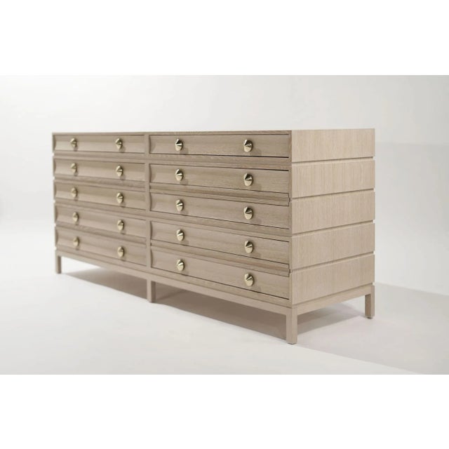 Stacked Dresser in Limed Oak For Sale - Image 4 of 12