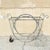 Antique Salterini Mt Vernon Wrought Iron Art Nouveau Patio Serving Bar Tea Cart For Sale - Image 10 of 12
