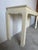 Hollywood Regency Vintage Baker Furniture Asian Style Console Table With Ivory Raffia / Grasscloth Textured Finish For Sale - Image 3 of 12
