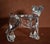 Vintage (1980's) Dog Figurine paperweight. Made by Baccarat. Clear Color. Made in France. The Measurements: 4.5"W x 2.5"D...